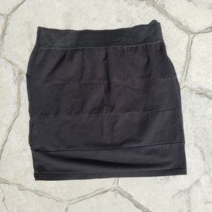Cotton On Black High Waist Bodycon Mini Skirt S